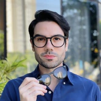 safine com br oculos 2 em 1 clip on masculino hexagonal preto fosco juliano