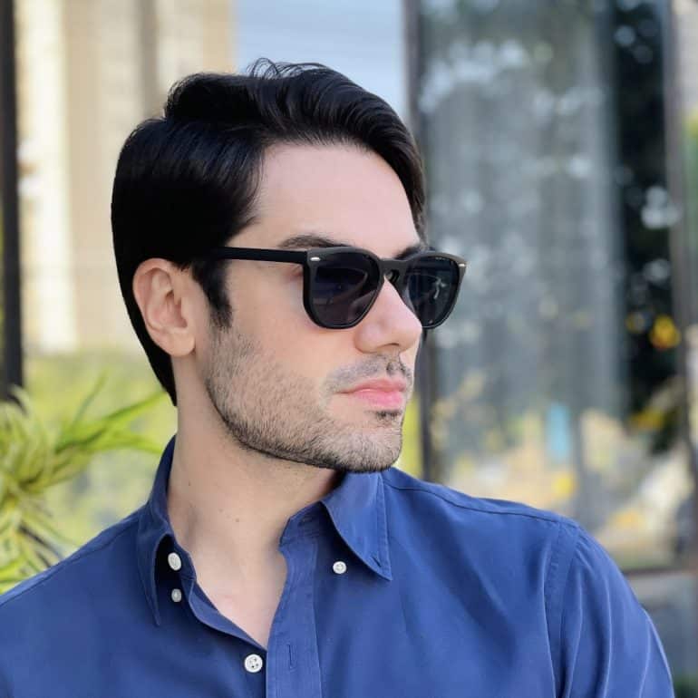 safine com br oculos 2 em 1 clip on masculino hexagonal preto fosco juliano 7