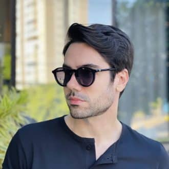 safine com br oculos 2 em 1 clip on masculino redondo azul gabriel 8