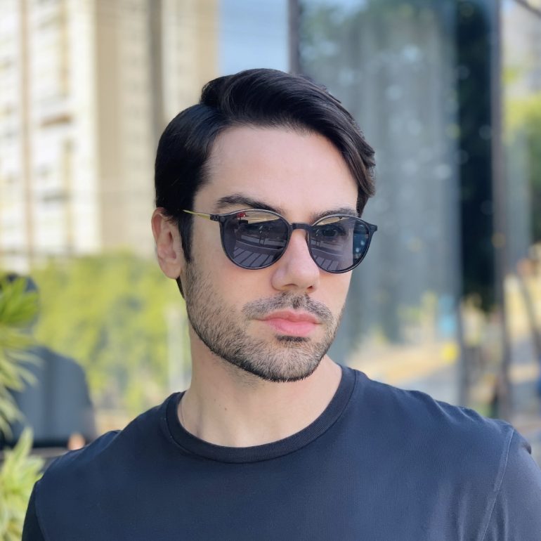 safine com br oculos 2 em 1 clip on masculino redondo cinza rui 2 0 6