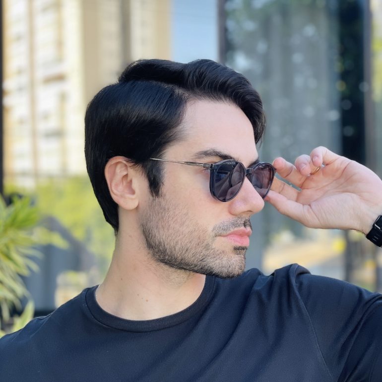 safine com br oculos 2 em 1 clip on masculino redondo cinza rui 2 0 7