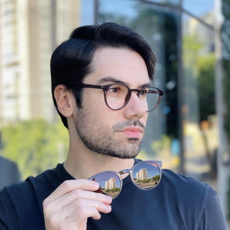 safine com br oculos 2 em 1 clip on masculino redondo marrom paulo 1