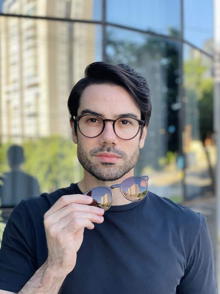 safine com br oculos 2 em 1 clip on masculino redondo marrom paulo 9