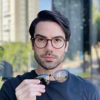 safine com br oculos 2 em 1 clip on masculino redondo marrom rui 2 0