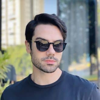 safine com br oculos 2 em 1 clip on masculino redondo preto e marrom rui 6