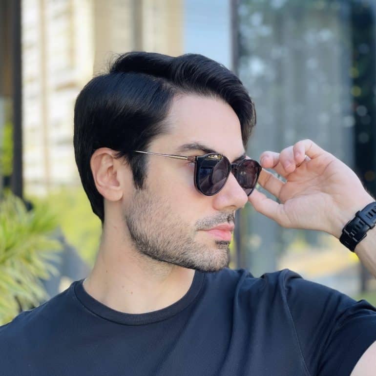 safine com br oculos 2 em 1 clip on masculino redondo preto e marrom rui 7