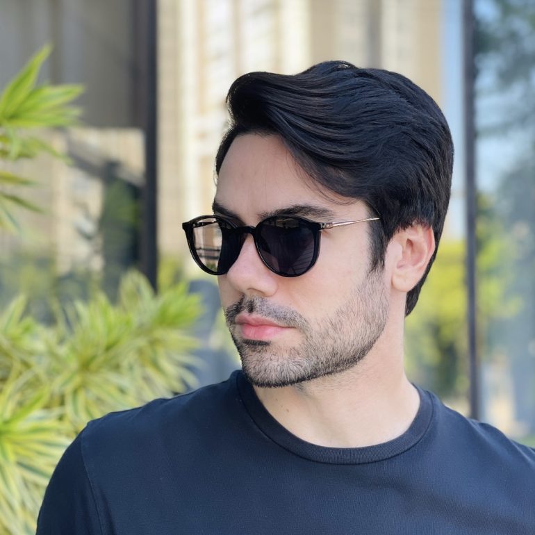 safine com br oculos 2 em 1 clip on masculino redondo preto e marrom rui 8
