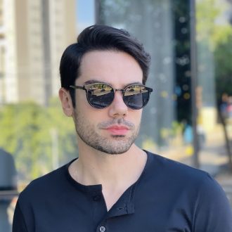 safine com br oculos 2 em 1 clip on masculino redondo preto e prata marcos 6