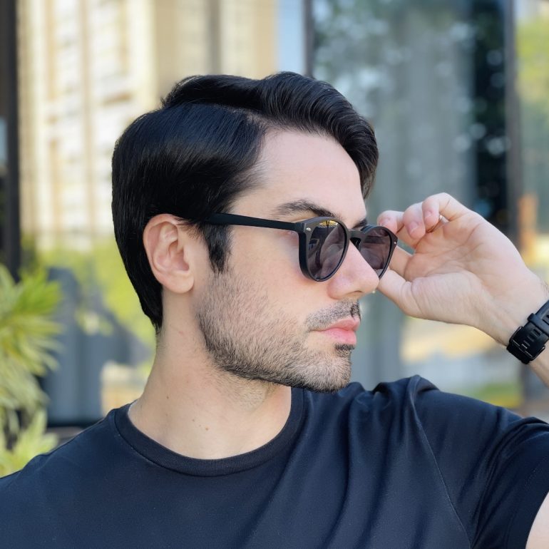 safine com br oculos 2 em 1 clip on masculino redondo preto fosco paulo 7