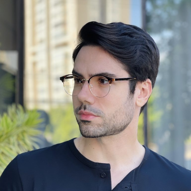 safine com br oculos 2 em 1 clip on masculino redondo tartaruga marcos 5
