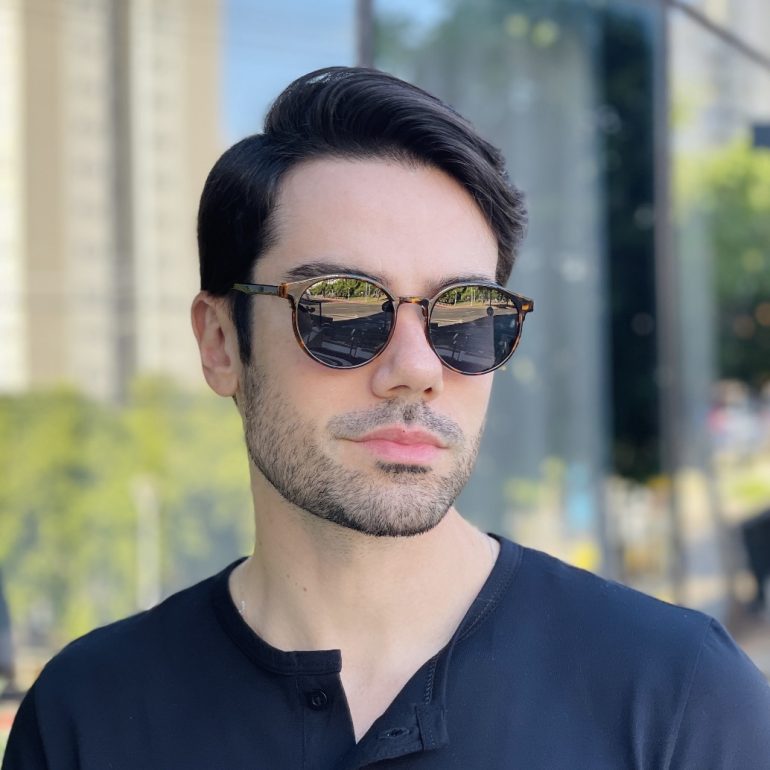 safine com br oculos 2 em 1 clip on masculino redondo tartaruga marcos 6