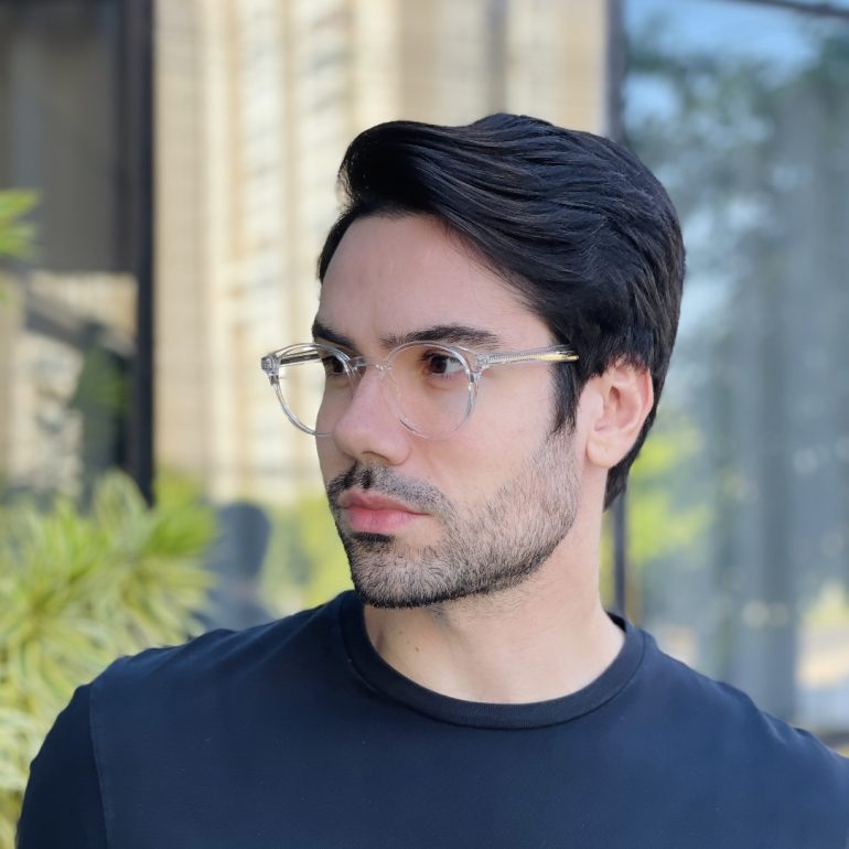 safine com br oculos 2 em 1 clip on masculino redondo transparente paulo 2 0 14