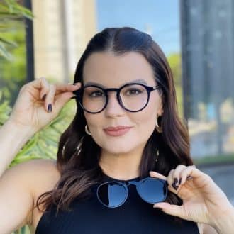 safine com br oculos 2 em 1 clip on redondo azul stella
