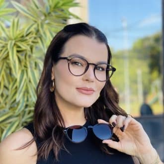 safine com br oculos 2 em 1 clip on redondo marrom carol