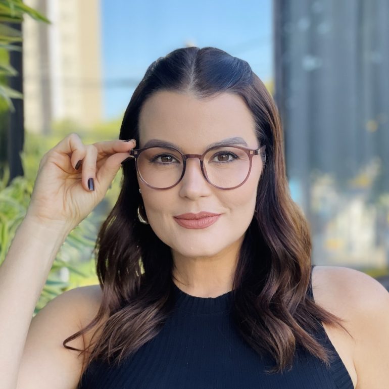 safine com br oculos 2 em 1 clip on redondo marrom transparente melissa 5