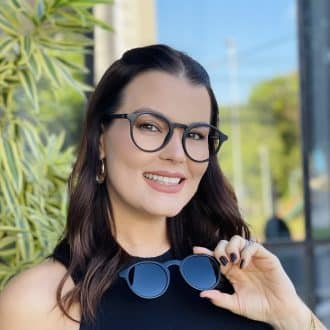 safine com br oculos 2 em 1 clip on redondo preto fosco stella