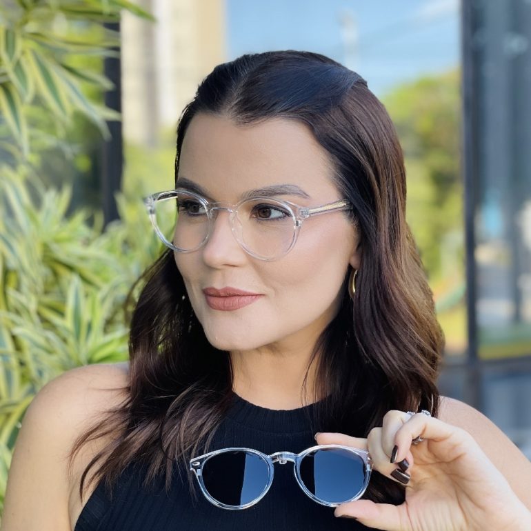 safine com br oculos 2 em 1 clip on redondo transparente carol 2