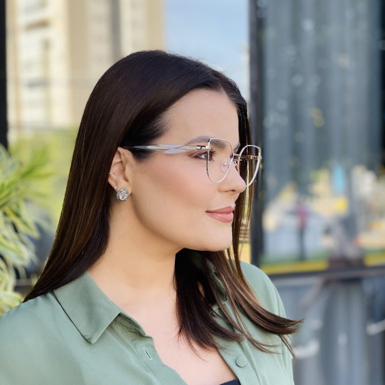 safine com br oculos de grau feminino gatinho bege anne 2