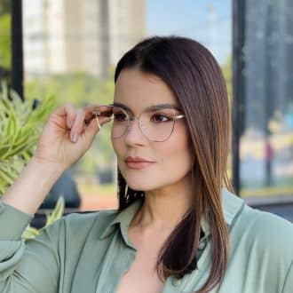 safine com br oculos de grau feminino gatinho dourado anne 1