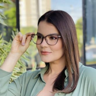 safine com br oculos de grau feminino gatinho marrom transparente tayla 1