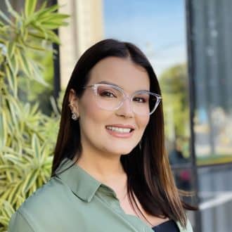 safine com br oculos de grau feminino gatinho transparente tayla
