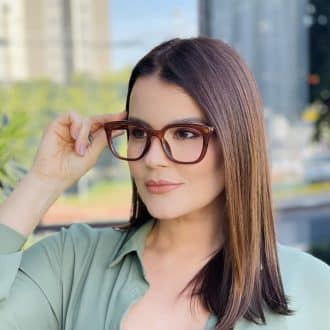 safine com br oculos de grau feminino quadrado marrom katy 1