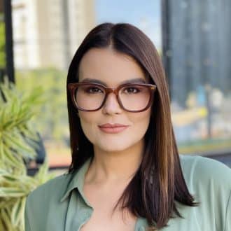 safine com br oculos de grau feminino quadrado marrom katy