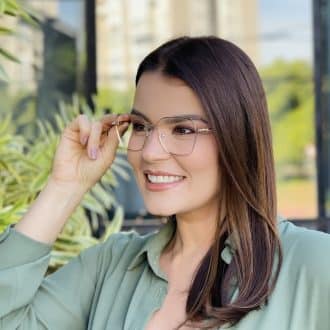 safine com br oculos de grau feminino quadrado marrom thais 1