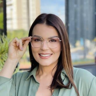 safine com br oculos de grau feminino quadrado nude thais 2