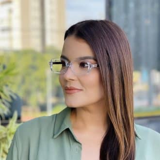 safine com br oculos de grau feminino retangular transparente milla 1