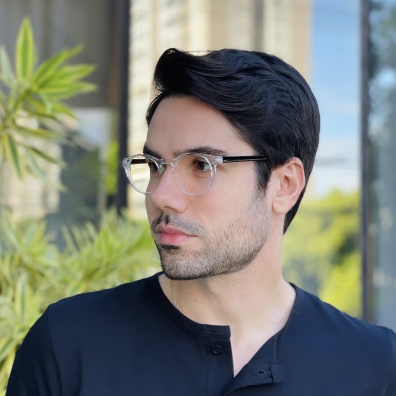 safine com br oculos de grau masculino redondo transparente thiago 2 0 3