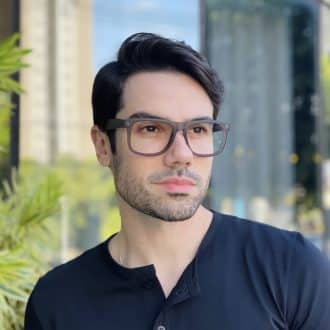 safine com br oculos de grau quadrado grafite matheo 2 0 2