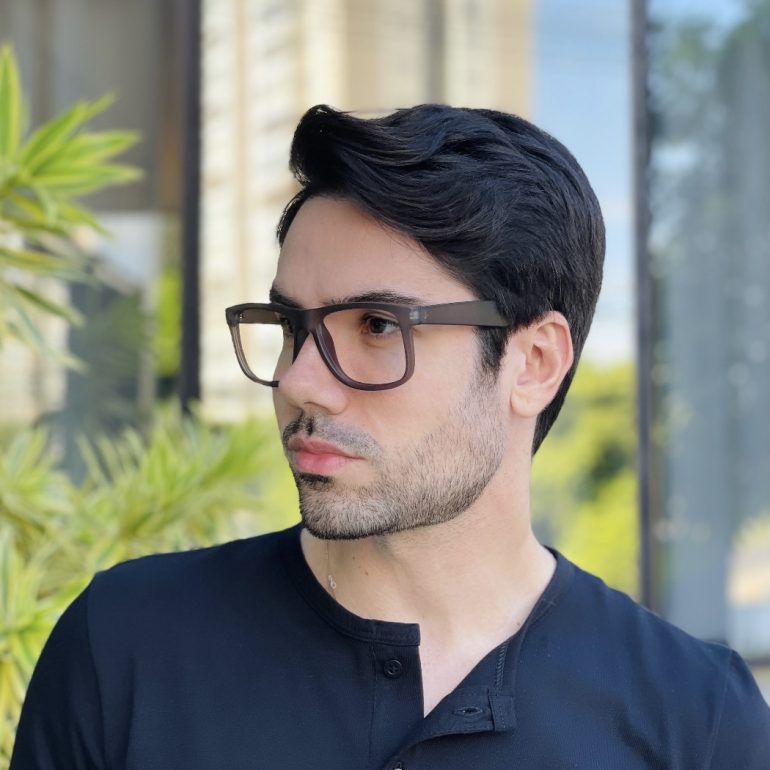 safine com br oculos de grau quadrado grafite matheo 2 0 4