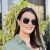 safine com br oculos de sol feminino hexagonal marrom julia