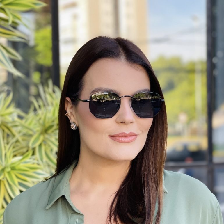 safine com br oculos de sol feminino hexagonal preto julia 2
