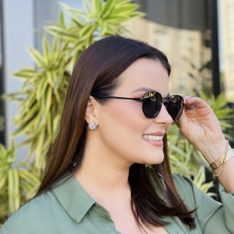 safine com br oculos de sol feminino hexagonal preto julia 3