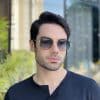 safine com br oculos de sol masculino hexagonal preto e dourado davi