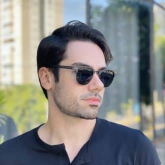 safine com br oculos de sol masculino redondo cinza club 1