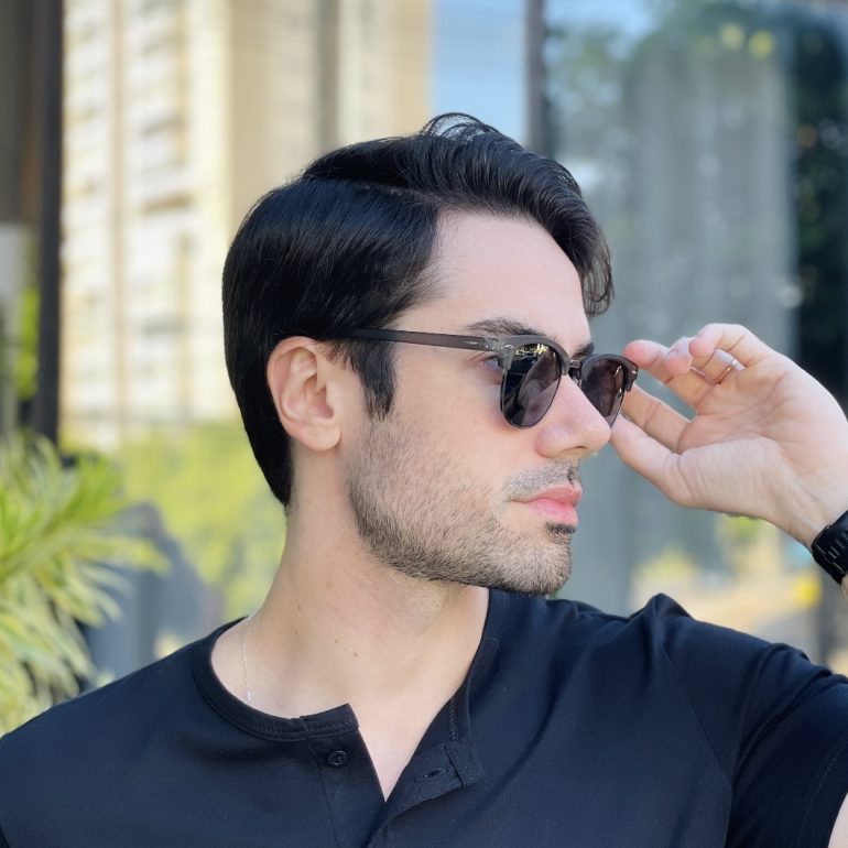 safine com br oculos de sol masculino redondo cinza club 2