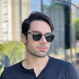 safine com br oculos de sol masculino redondo cinza club