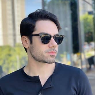 safine com br oculos de sol masculino redondo preto club 1