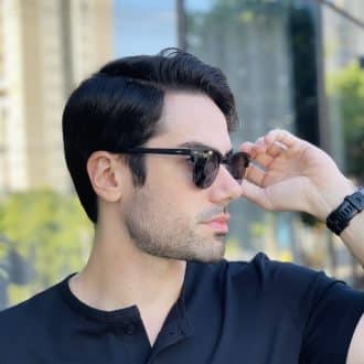 safine com br oculos de sol masculino redondo preto club 2