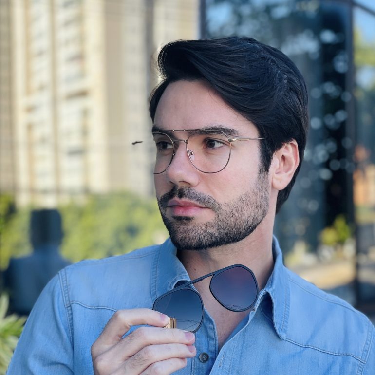 safine com br oculos 2 em 1 clip on masculino aviador marrom alisson 1