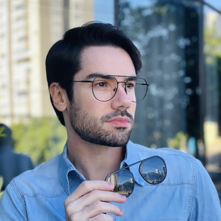 safine com br oculos 2 em 1 clip on masculino aviador preto alisson 2