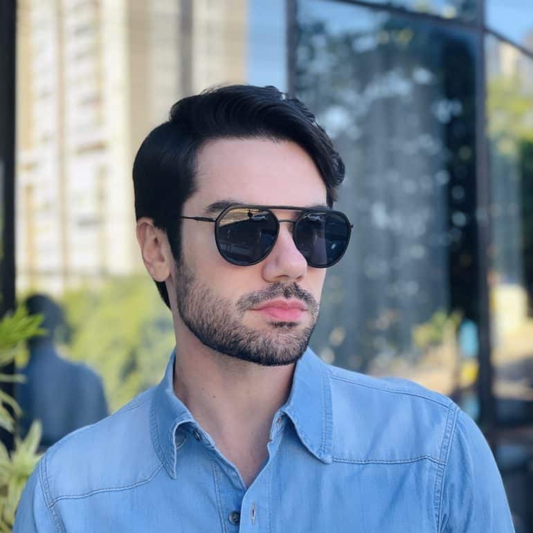 safine com br oculos 2 em 1 clip on masculino aviador preto alisson 9