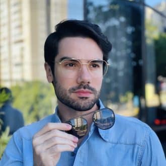 safine com br oculos 2 em 1 clip on masculino aviador preto e dourado alisson 3