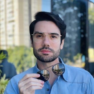 safine com br oculos 2 em 1 clip on masculino aviador preto e dourado alisson