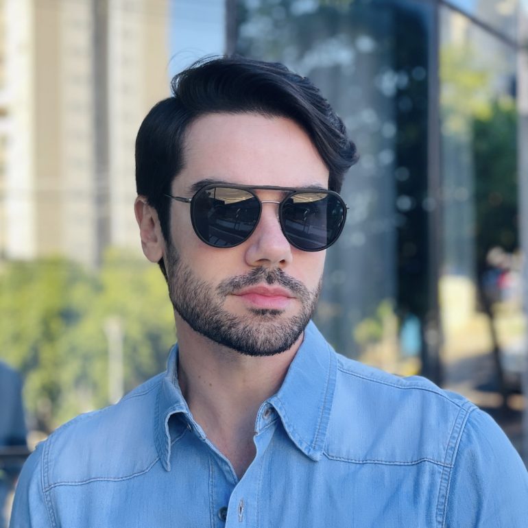 safine com br oculos 2 em 1 clip on masculino aviador preto e grafite alisson 7