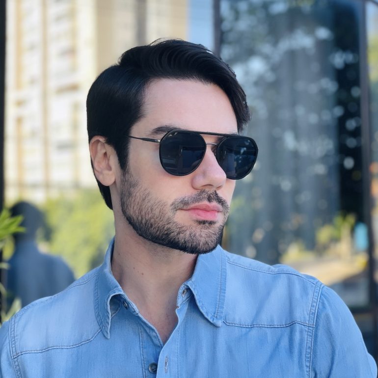 safine com br oculos 2 em 1 clip on masculino aviador preto e grafite alisson 8