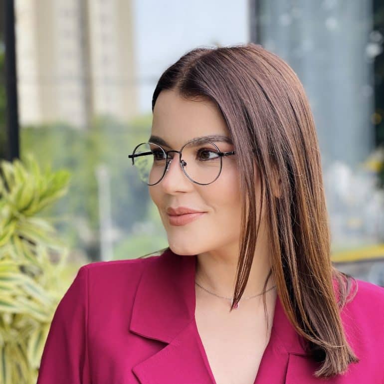 safine com br oculos de grau feminino redondo prata gabriela 2
